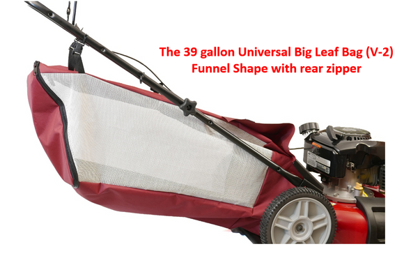 Big Leaf Bag Attachment Version-2 for Any Rear Discharge Lawn Mower