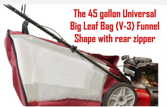 Big Leaf Bag Attachment Version-3 for Any Rear Discharge Lawn Mower